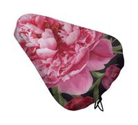 Cuscino per bicicletta da giardino, con peonia, morbido e imbottito, per uomo e donna, comodo, impermeabile, con coulisse, per mountain bike