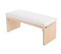 Cuscino per Braccio Manicure in Legno Bianco, Supporto | Tavolo Manicure e Lampada UV Led, Superficie Traspirante, 1 Pezzo
