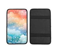 Cuscino per bracciolo auto arcobaleno nuvola galassia stella impermeabile per console centrale auto bracciolo sedile auto copertura protezione universale per la maggior parte dei veicoli SUV