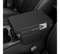 Cuscino per Bracciolo Centrale Auto per Citroen Aircross C4 C5 C3 C6 Berlingo C4 Grand Picasso, Copri Bracciolo Auto Accessori Imbottitura Cuscino Consolle Centrale Bracciolo Pad,A/Black