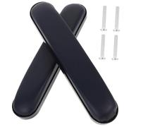 Cuscino per Bracciolo Sedia Rotelle 2 Pezzi in Cuoio | Fondo Antiscivolo, per Supporto del Gomito, Accessori Paziente, Colore Blu
