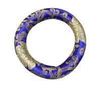Cuscino per Campana Tibetana in Seta e Cotone Blu, Leggero | Accessori Buddismo per Ciotola Cristallo e Vaso Buddhista, Portatile, Decorativo, per Artisti e Fedeli