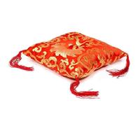 Cuscino per Campana Tibetane Fiori Rosso 24x24x6 cm Suono Campane Meditazione