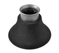 Cuscino per canna da pesca in EVA, tappo antiscivolo, supporto in lega di alluminio, per pesca in barca, tampone assorbente resistente all'usura, 7,8 x 7,8 x 9,6 cm (argento)