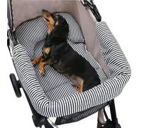 Cuscino per Carrozzina per Animali, Copriprotezione per Passeggino, Fodera Antiscivolo con Cuscini Lavabili e Rimovibili per Viaggi all'Aperto Comodi per Cuccioli Cane Gatto