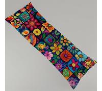 Cuscino per Chi Dorme Sul Fianco, 1 pezzo 60x180 cm Fiore Federe Cuscini Resistenti Lino Marocco Cuscino Lungo, Con Cerniera Invisibile Gravidanza Cuscini Dormire Sul Fianco Body Pillow Y4-795