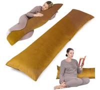 Cuscino per Chi Dorme Sul Fianco Con Fodera Velluto 40 X 145 Cm - Cuscino Comfor