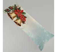 Cuscino per Chi Dorme Sul Fianco Natale Federe Cuscino Letto 30 x 90 cm, Con Cerniera Invisibile Campana Stampa Fronte-retro Morbido Velluto Federe Cuscini, Gravidanza e Dormire Sul Fianco Y4-374