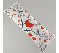 Cuscino per Chi Dorme Sul Fianco Rosso Federe Cuscino Letto 30 x 90 cm, Con Cerniera Amore Stampa Fronte-retro Morbido Velluto Federe Cuscini, Gravidanza e Dormire Sul Fianco Schienale Letto Y4-891