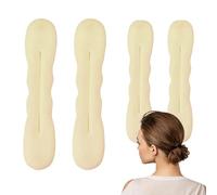Cuscino per chignon, in spugna, per creare facilmente ciambelle, fasce per capelli vintage portatili per appuntamenti, riunioni di famiglia, danza, viaggi