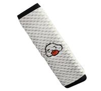 Cuscino per cintura di sicurezza - copertura per cintura di sicurezza per auto, cuscinetti per cinghie per sedili in peluche | protezione per cuscino per collo cintura di sicurezza auto con motivo a