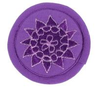Cuscino per Ciotola Tibetana Ricamato, Leggero, Portatile, Porpora | Tessuto di Cotone Resistente, Decorazione Stile Buddhismo Tibetano, Uso in Sala Buddha, un Pezzo Stile Casuale