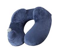 Cuscino Per Collo Da Viaggio - Cuscino Per Collo Gonfiabile | Cuscinetto Da Viaggio, Cuscini A Forma Di U, Tampone Di Stoccaggio Incluso Poggiatesta Piano Pressato Con Copertura Lavabile Per Crociera
