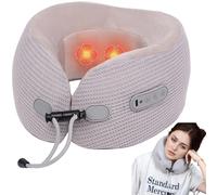 Cuscino per collo di massaggio, 3 modalità a forma di U MASSAGER A MASSAGGIO DI COLLE, INDIBLE E VIBRO, CILLO MASSATO PORTATOLO RICATURABILE PER CASA, OFFICI