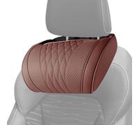Cuscino per Collo e Poggiatesta Auto Memory Foam A Lento Ritorno Con | Cuscino Rilassante Da Poggiatesta Auto Per Gite In Famiglia Lunghi Viaggi Su Strada Camper SUV Berline Camion Marrone
