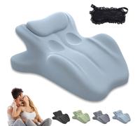 Cuscino per coppia Chiro Monk, cuscino per l'intimità, cuscino per i glutei di coppia, cuscino a cuneo in memory foam, comfort ergonomico multiposizione per tutto il corpo (Blue)