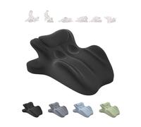 Cuscino per coppia ChiroMonk, cuscino per coppia a 27 gradi per l'intimità, cuscino a cuneo in memory foam per supporto intimo e schiena, cuscini per coppias con funzione di rimbalzo (Black)