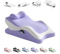 Cuscino per coppie Sweet Love Pillow Pad Angolo Posizione perfetta Cuscino per glutei Cuscino a cuneo in memory foam Mantieni viva la passione per tutta la notte(Size:36*60*22cm,Color:Viola)