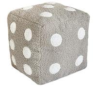 Cuscino per dadi 8x8 pollici, morbido cuscino decorativo in peluche per l'arredamento della sala giochi, unico in stile Y2K per poltrona letto, grigio