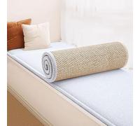 Cuscino per davanzale della finestra a bovindo, in peluche, per mobili da interni, sala da pranzo, angolo lettura e cucina, resistente agli spruzzi, antiscivolo, resistente ai gatti (5, 60 x 150 cm)