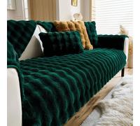 Cuscino per divano in peluche di coniglio Asciugamano per divano antiscivolo caldo imbottito invernale di alta qualità all'ingrosso