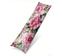 Cuscino per Dorme Sul Fianco 30x105 cm, Set da 1 Fiore Cuscino Lungo con Lampo Nascosta Resistenti Morbido Velluto Viola Federe Cuscini, per la Gravidanza e Dormire Sul fianco Body Pillow B1-1397