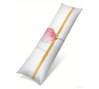 Cuscino per Dorme Sul Fianco 40x120 cm, Set da 1 Palloncino Cuscino Lungo con Lampo Nascosta Resistenti Morbido Velluto Rosa Federe Cuscini, per la Gravidanza e Dormire Sul fianco Body Pillow B1-1407