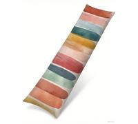 Cuscino per Dorme Sul Fianco 40x140 cm, Set da 1 Moderno Cuscino Lungo con Lampo Nascosta Resistenti Morbido Velluto Colorato Federe Cuscini, per la Gravidanza e Dormire Sul fianco Body Pillow B1-1393