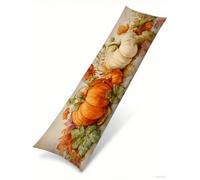 Cuscino per Dorme Sul Fianco 40x140 cm, Set da 1 Zucca Cuscino Lungo con Lampo Nascosta Resistenti Morbido Velluto Nordico Federe Cuscini, per la Gravidanza e Dormire Sul fianco Body Pillow B1-1365
