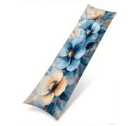 Cuscino per Dorme Sul Fianco 50x135 cm, Set da 1 Orchidea Cuscino Lungo con Lampo Nascosta Resistenti Morbido Velluto Moderno Federe Cuscini, per la Gravidanza e Dormire Sul fianco Body Pillow B1-1343