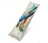 Cuscino per Dorme Sul Fianco 50x135 cm, Set da 1 Tartaruga Cuscino Lungo con Lampo Nascosta Morbido Velluto Colorato Federe Cuscini, Regalo per la Gravidanza e Dormire Sul fianco Body Pillow B1-1403