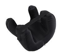 Cuscino per dormire in memory foam con cuscino a faccia in giù, morbido e confortevole per il viaggio a casa (nera)
