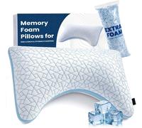 Cuscino per Dormire in Memory Foam con Supporto Collo Rivestimento Lavabile