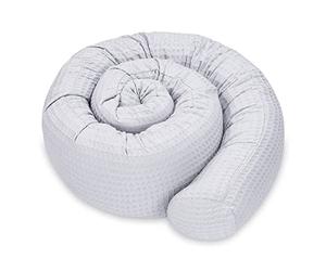 Cuscino per dormire laterale Cuscino per il corpo 150 cm Cotone Cialda - cuscino per dormire lungo cuscino per collo cuscino per dormire sul lato Grigio
