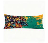 Cuscino per Dormire Sul Fianco 30x90 cm, Colorato Lungo Cuscino Gravidanza Verde Federe Cuscini con Chiusura Lampo Nascosta, Morbido Velluto Body Pillow per Camera Dormire sul Fianco Regalo H0-820