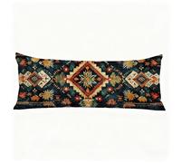 Cuscino per Dormire Sul Fianco 40x140 cm, Boemia Lungo Cuscino Gravidanza Buio Federe Cuscini con Chiusura Lampo Nascosta, Morbido Velluto Body Pillow per Camera Dormire sul Fianco Regalo H0-835