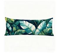 Cuscino per Dormire Sul Fianco 50x150 cm, Albero Lungo Cuscino Gravidanza Verde Federe Cuscini con Chiusura Lampo Nascosta, Morbido Velluto Body Pillow per Camera Dormire sul Fianco Regalo H0-794