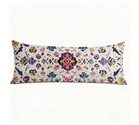 Cuscino per Dormire Sul Fianco 50x180 cm, Boemia Lungo Cuscino Gravidanza Moderno Federe Cuscini con Chiusura Lampo Nascosta, Morbido Velluto Body Pillow per Camera Dormire sul Fianco Regalo H0-838