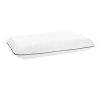 Cuscino per dormire, tinta unita, bianco, 60 x 40 x 10 cm, in schiuma gel con imbottitura in memory foam, traspirante e lavabile, supporto ergonomico per il collo per chi dorme sul fianco, sulla