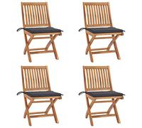 Cuscino per esterni, resistente alle intemperie, tavolo da giardino allungabile, pieghevole, con cuscino, 4 pezzi, in legno massiccio, adatto per soggiorno, camera da letto, giardino, balcone,