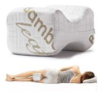 Cuscino per Gambe e Ginocchia per Dormire sul Fianco Riposa Di Lato Gambe e Schiena in Memory Foam e Bambù Supporto Ortopedico e Anatomico Lombare per Problemi Posturali Sfoderabile e Lavabile
