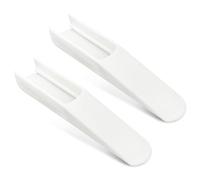 Cuscino per Gambe per Seggiolone Pappa - Inserto per Gambe per Stokke Tripp Trapp Seggiolone, 2 Piedini Antiscivolo Bianchi per Seggiolone in Legno, Compatibile con Hauck Seggiolone e Altri Seggioloni