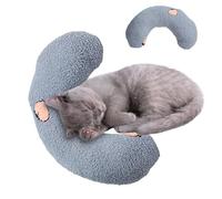Cuscino per Gatti | Cuscino per Animali Forma di U Cuscino calmante per Gatti Cuscino per Dormire per Gatti Cuscino per abbracciare Un Cucciolo di Gatto - per Gatti Cani Che Dormono, Giocano