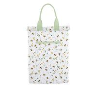 Cuscino per ginocchia da giardino con motivo api - morbida ginocchiera per giardinaggio - con tracolla - 35,5 x 25,5 x 4,2 cm - Materiale: poliestere, PU, PVC - design floreale e api