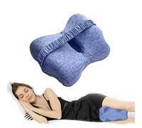 Cuscino per ginocchia in memory foam per dormire su un fianco, cuscino ortopedico per gambe a forma di farfalla cinturino elastico aiuta a facilitare la circolazione e l'allineamento della sciatica