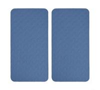 Cuscino per ginocchio da yoga, confezione da 2, per tappetino fitness, composizione TPE e base ondulata per fornire supporto funzionale e stabilità (blu)