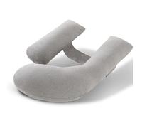 Cuscino per gravidanza a forma di H regolabile, cuscino per maternità per dormetti laterali, cuscino per il corpo in gravidanza con supporto lombare e addominale