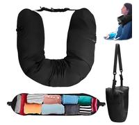 Cuscino per il Collo a Forma di U Cuscino da Viaggio Multifunzionale Cuscino per Bagaglio Segreto può Contenere Vestiti Adatto per Guidare Volare Viaggiare Riposare in Ufficio ecc