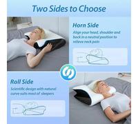 Cuscino per il collo con memoria per il sonno a forma di farfalla Cuscino per il sonno in memory foam confortevole a rimbalzo lento Cuscino per lettino per massaggio cervicale ortopedico per il collo