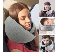Cuscino per il collo da viaggio Cuscino in memory foam per il collo dell'auto Cuscino per poggiatesta automatico portatile a forma di U Cuscino per il collo per dormire da viaggio regolabile